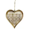 Kaemingk Hearts>8.5" Alpine Heart With Snowflake Hanging Christmas Ornament