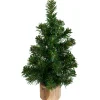 Northlight 2.5 Feet Tall And Smaller>10" Alpine Medium Artificial Christmas Tree With Wooden Base - Unlit
