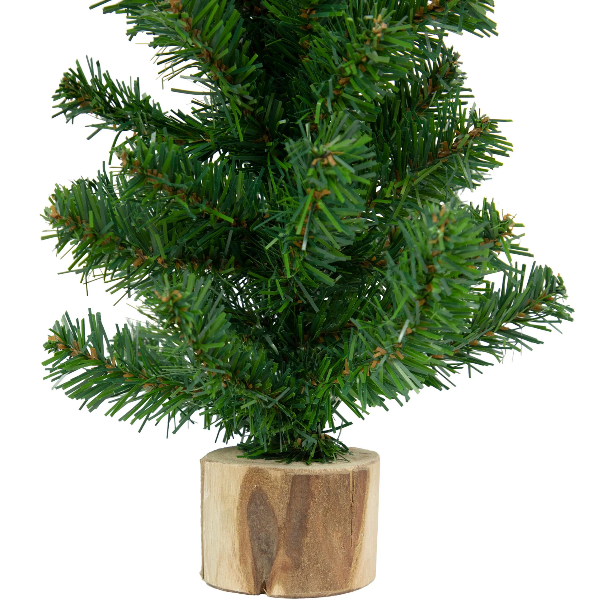 Northlight 2.5 Feet Tall And Smaller>15" Alpine Slim Artificial Christmas Tree With Wood Base - Unlit