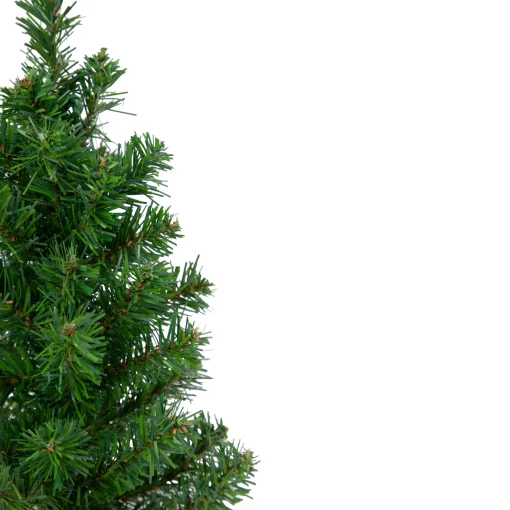 Northlight 2.5 Feet Tall And Smaller>12.25" Alpine Slim Artificial Christmas Tree With Wood Base, Unlit