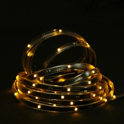 CC Christmas Decor 18' Amber Led Outdoor Christmas Linear Tape Lighting - Black Finish