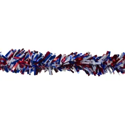 Northlight 25' Americana 6-Ply Wide Cut Tinsel Garland - Unlit