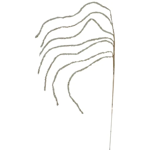 Sprays, Branches & Picks*Northlight 25" Artificial Ivory Beaded Weeping Twig Christmas Spray