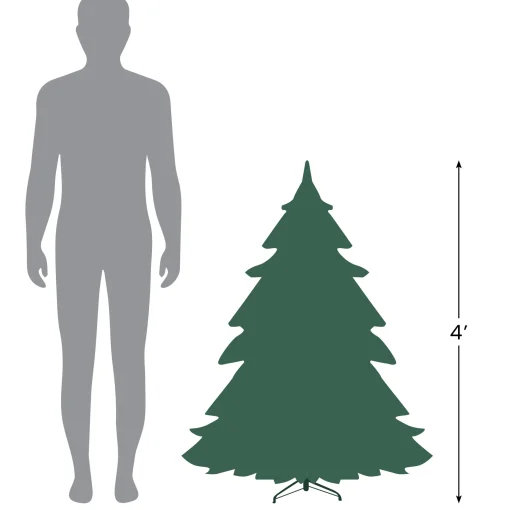 Northlight Twig Trees>50" Artificial Red Berry Christmas Twig Tree With Square Stand, Unlit