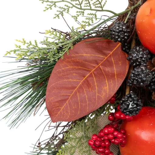 Northlight 30" Autumn Harvest Mixed Berry And Pomegranate Artificial Teardrop Swag - Unlit