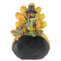 Northlight 8.25" Autumn Harvest Thanksgiving Turkey Chalkboard Decorative Table Top Figurine