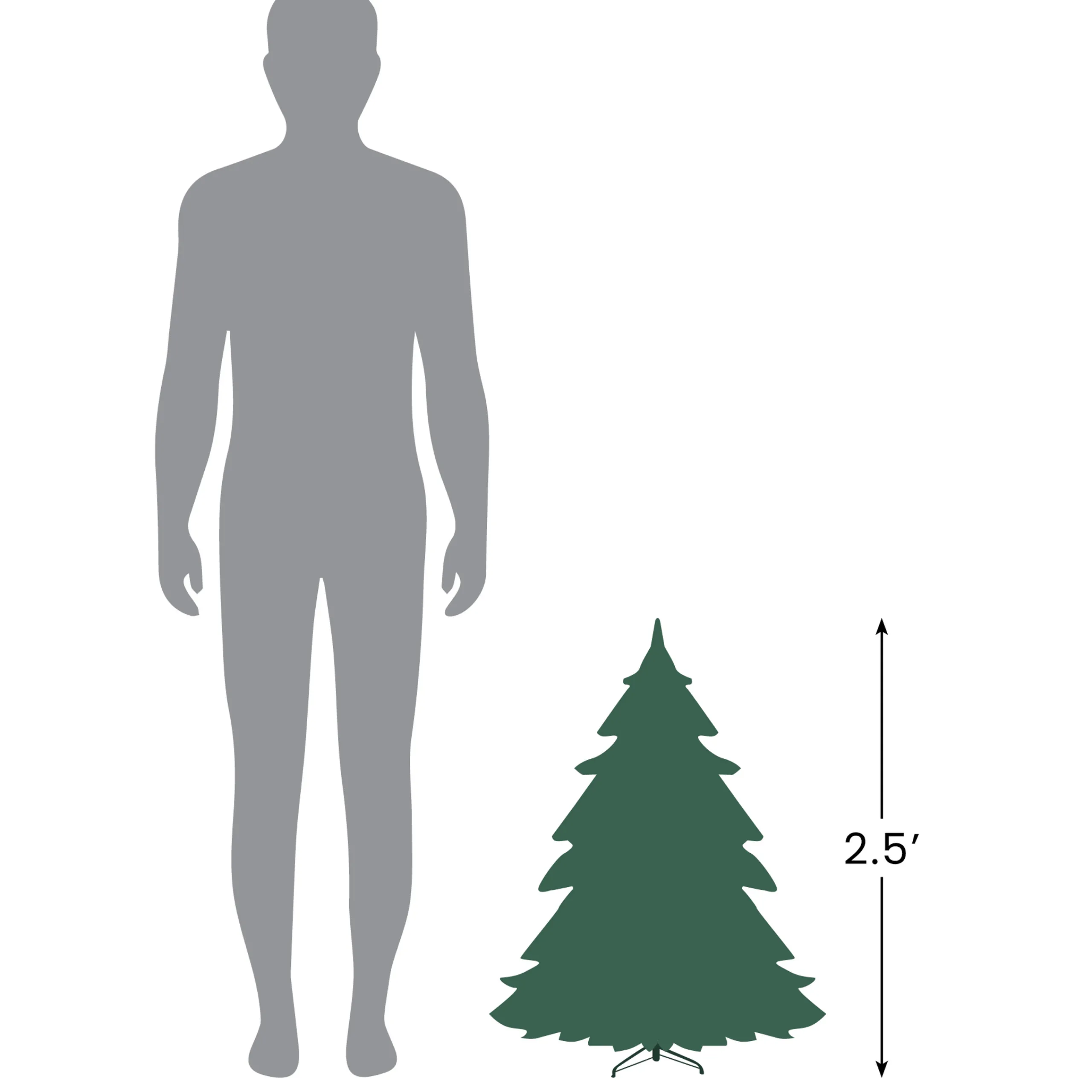 Northlight 2.5 Feet Tall And Smaller>28" Balsam Pine Medium Artificial Christmas Tree - Unlit