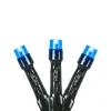 Northlight 20 Battery Operated Blue Led Wide Angle Christmas Lights - 9.5 Ft Green Wire
