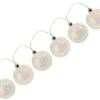 Raz 5 Battery Operated Clear Iridescent Frosted Ball Led Mini Christmas Lights - 2.1 Ft Silver Wire