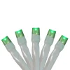 Sienna 20 Battery Operated Green Led Wide Angle Christmas Lights - 6.25 Ft White Wire
