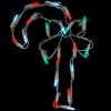Window Decorations*Northlight 12" Battery Operated Led Candy Cane Christmas Window Silhouette Decoration