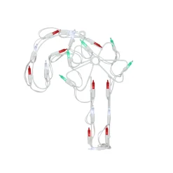Window Decorations*Northlight 12" Battery Operated Led Candy Cane Christmas Window Silhouette Decoration