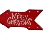 Raz 23" Battery Operated Lighted Color Changing Red Arrow Merry Christmas Sign