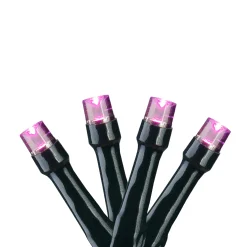 Brite Star 20 Battery Operated Pink Led Christmas Micro Light Set - 7.25 Ft Green Wire