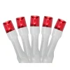 Northlight 20 Battery Operated Red Led Wide Angle Mini Christmas Lights - 9.5 Ft White Wire