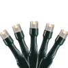 Northlight 20 Battery Operated Warm White Led Wide Angle Christmas Lights - 9.5 Ft Green Wire