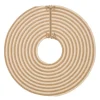48 Inch And Smaller*Colonial Mills 44" Beige Shag Striped Round Christmas Tree Skirt