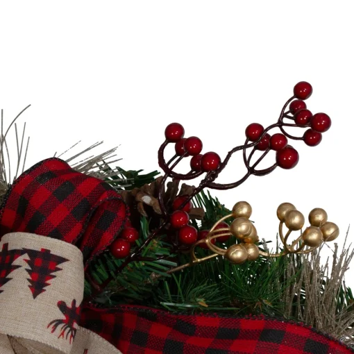 Unlit Swags*Northlight 52" Berries And Bows Artificial Christmas Swag - Unlit