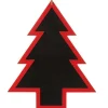 Raz Trees & Wreaths>16.5" Black And Red Country Rustic Tree Shaped Christmas Ornament