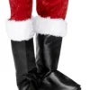 Party Supplies*Smiffys 38" Black And White Santa Unisex Adult Christmas Boot Covers Costume Accessory - One Size