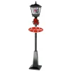 Snow Globes*Northlight 70.75" Black Led Lighted Musical Snowing Santa Christmas Street Lamp