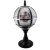 Snow Globes*Northlight 23.5" Black Lighted Musical Snowing Snowman Christmas Table Top Street Lamp