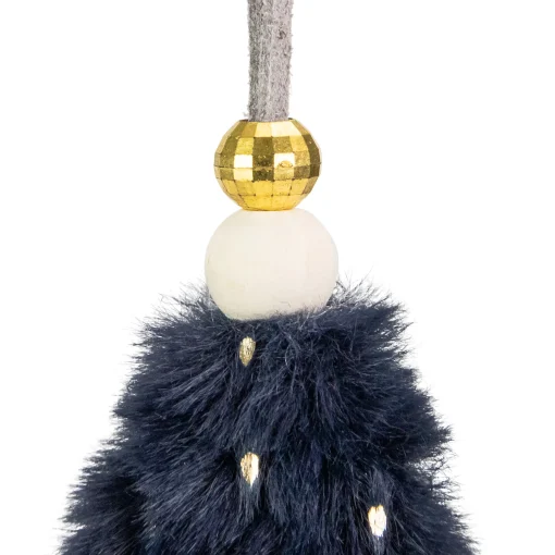 Northlight Stars>5.5" Blue And Gold Plush Star Christmas Ornament