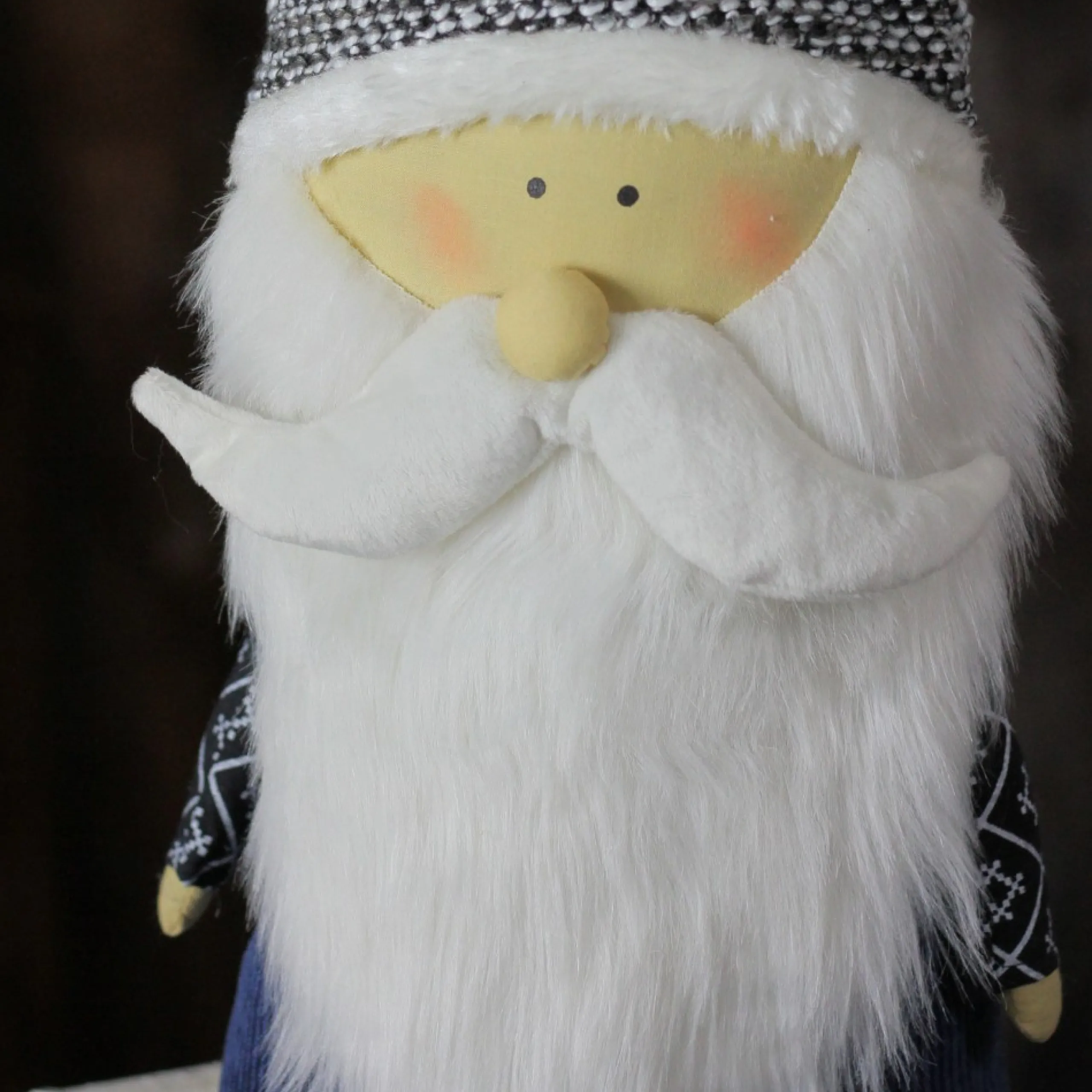 Gnomes*Northlight 27.5" Blue And Gray Standing Santa Gnome Tabletop Decor