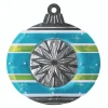 Window Decorations*Impact 15.5" Blue And Green Lighted Christmas Ornament Window Silhouette