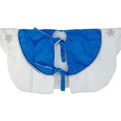 48 Inch And Smaller*Northlight 45.5" Blue And White Ford Scalloped Christmas Tree Skirt