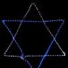 Vickerman 72" Blue And White Led Rope Light Star Of David Hanukkah Decor