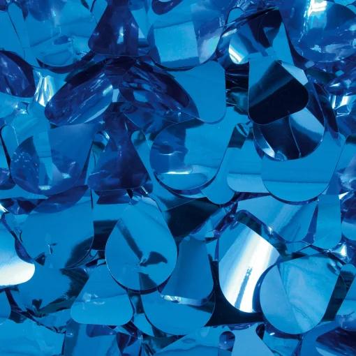 Showdown Displays 15' Blue Contemporary Metallic Floral Sheeting Party Streamers