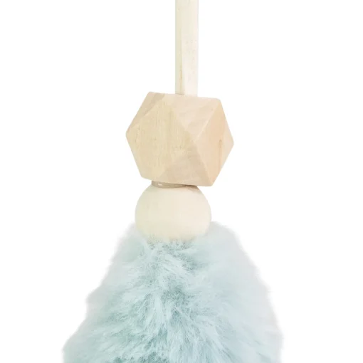 Northlight Trees & Wreaths>6" Blue Faux Fur Plush Tree Christmas Ornament