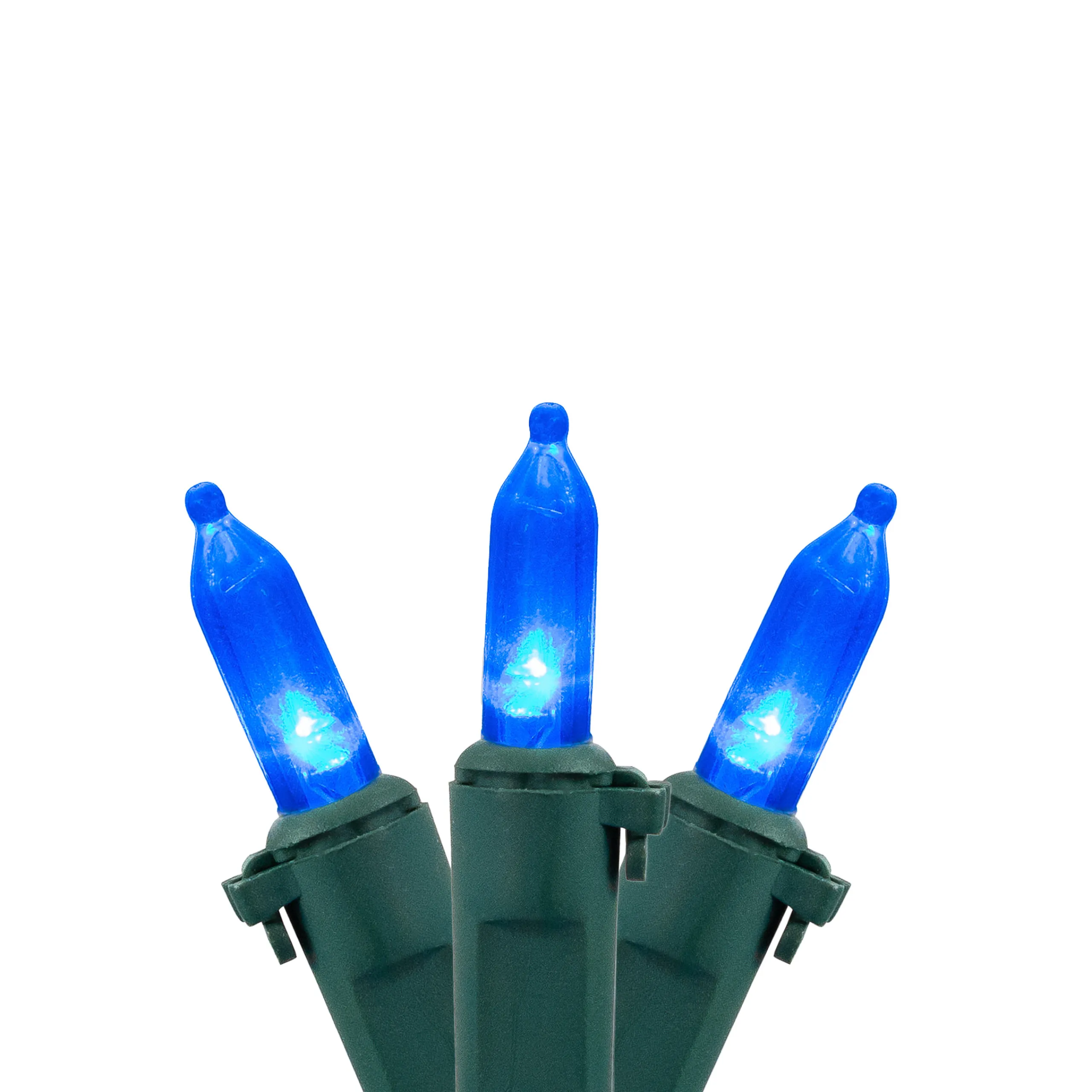 Northlight 100 Blue Led Mini Christmas Lights, 33 Ft Green Wire