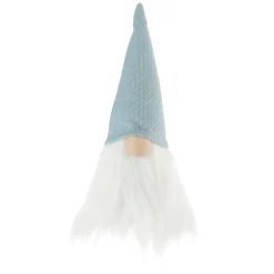 Gnomes*Northlight 8" Blue Plush Gnome Tabletop Christmas Decoration