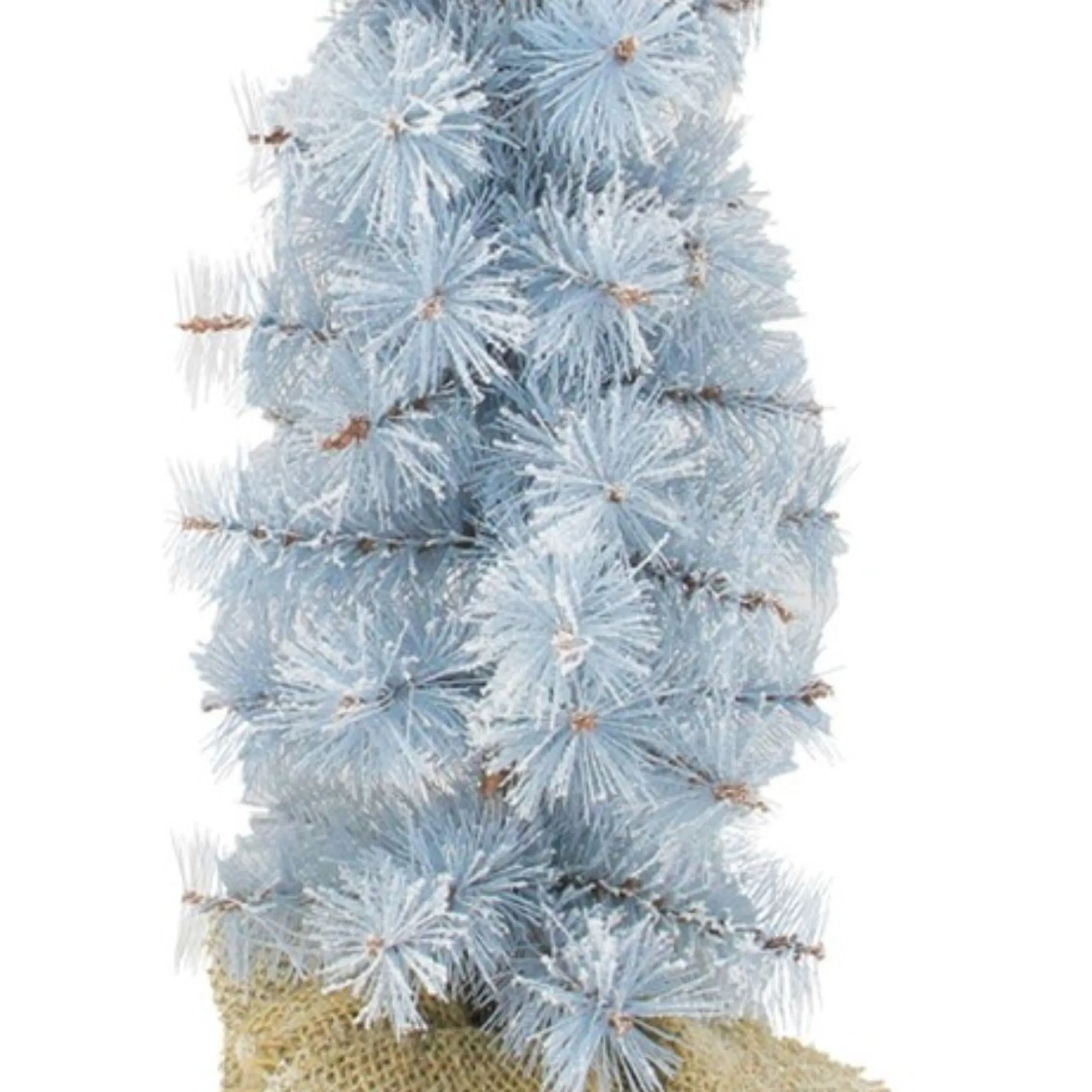 Arett Sales 2.5 Feet Tall And Smaller>2' Blue Potted Frosted Pine Slim Artificial Christmas Tree - Unlit