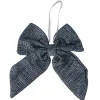 Bows*Northlight 5.25" Blue Small Double Loop Christmas Bow Wall Decor