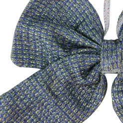 Bows*Northlight 5.25" Blue Small Double Loop Christmas Bow Wall Decor