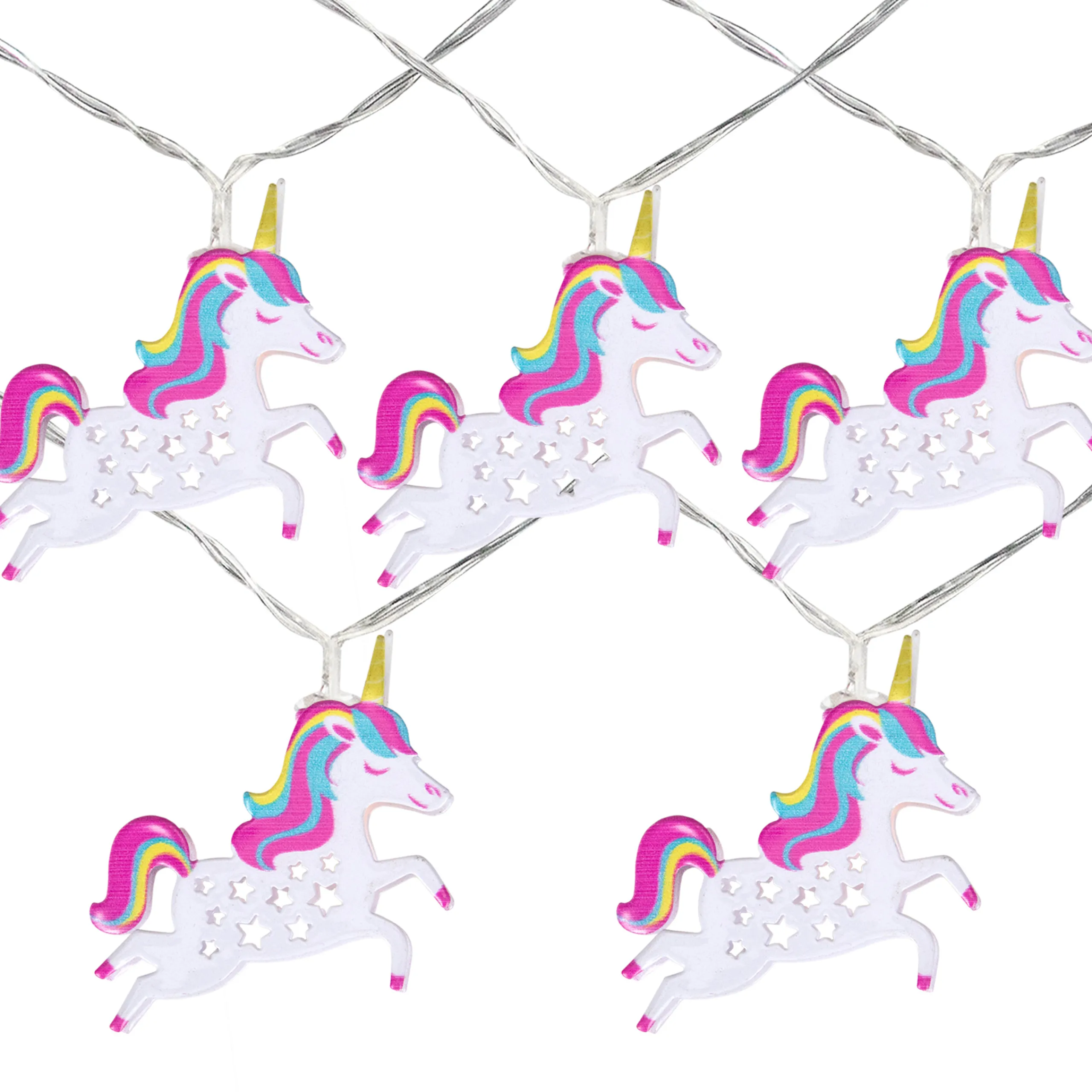 Northlight 10 B/O Led Warm White Unicorn Mini Lights - 3 Ft, Clear Wire