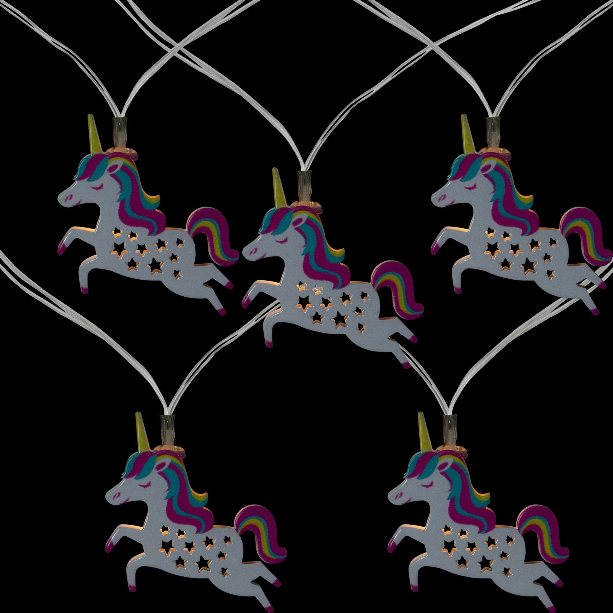 Northlight 10 B/O Led Warm White Unicorn Mini Lights - 3 Ft, Clear Wire