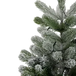 Northlight Potted Trees></noscript>2' B/O Potted Frosted Pine Medium Artificial Christmas Tree In A Burlap Pot- Warm White Lights