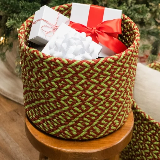 Decoration Storage*Colonial Mills 12" Braided Weave Christmas Storage Basket