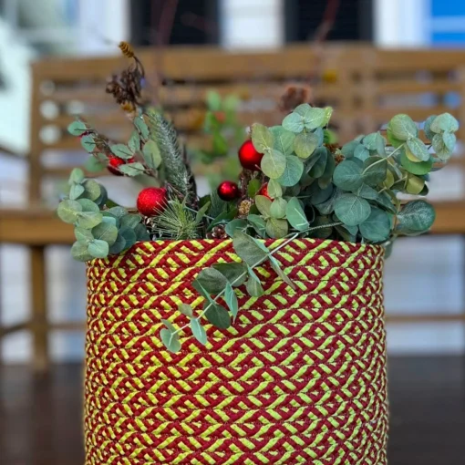 Decoration Storage*Colonial Mills 12" Braided Weave Christmas Storage Basket