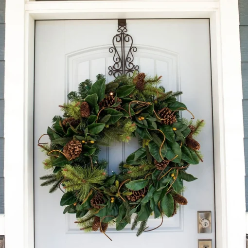 Wreath Accessories*Village Lighting Co. 19.5" Bronze Colonial Unique Adjustable Christmas Wreath Hanger