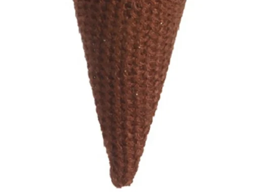 Allstate Food & Beverage>6" Brown And Pink Strawberry Ice Cream Cone Christmas Ornament