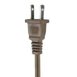 Northlight 15' Brown Indoor Power Extension Cord With 3-Outlets And Safety Lock