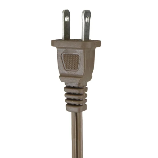 Northlight 15' Brown Indoor Power Extension Cord With 3-Outlets And Safety Lock