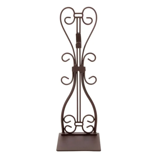 Wreath Accessories*Village Lighting Co. 19.25" Brown Iron Adjustable Fireplace Mantle Wreath Hanger