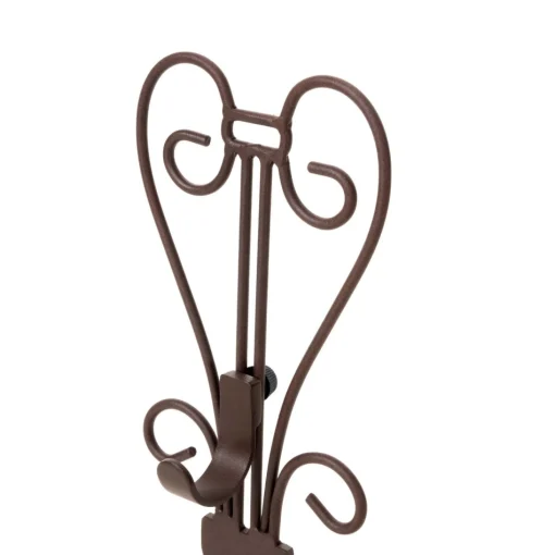 Wreath Accessories*Village Lighting Co. 19.25" Brown Iron Adjustable Fireplace Mantle Wreath Hanger