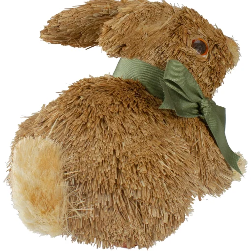 Northlight 8" Brown Sisal Bunny Rabbit Easter Figure